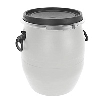 Бочка пластиковая 48 л с хомутом белая в Сургуте