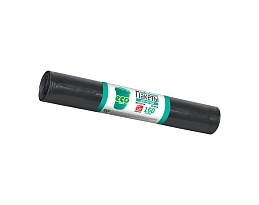 Мешки для мусора 160 л, черные, в рулоне 10 шт., ПВД, 25 мкм, 1100х800 мм, GRIFON, 101-031 в Сургуте
