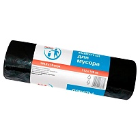 Мешки для мусора 240 л, черные, в рулоне 10 шт., ПВД 30 мкм, 1400х1120 мм, PACLAN Professional, 606336 в Сургуте