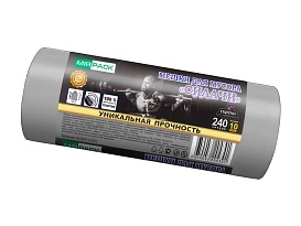 Мешки для мусора 240 л, ароматизированные, серые, в рулоне 10 шт., ПВД 40 мкм, 1500х1100 мм, СИЛАЧИ, sil240111101 в Сургуте Мешки для мусора 240 л, ароматизированные, серые, в рулоне 10 шт., ПВД 40 мкм, 1500х1100 мм, СИЛАЧИ, sil240111101 в Сургуте