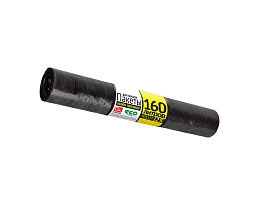 Мешки для мусора 160 л, черные, в рулоне 25 шт., ПВД, 40 мкм, 1100х800 мм, GRIFON, 101-030 в Сургуте
