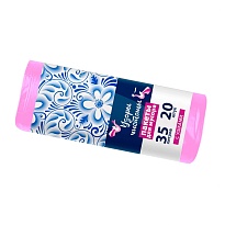 Мешки для мусора 35 л, с ушками, розовые, в рулоне 20 шт., ПНД, 12 мкм, 655х500 мм, Узоры Чистоты, МУ3469 (МСУ-35роз) в Сургуте Мешки для мусора 35 л, с ушками, розовые, в рулоне 20 шт., ПНД, 12 мкм, 655х500 мм, Узоры Чистоты, МУ3469 (МСУ-35роз) в Сургуте