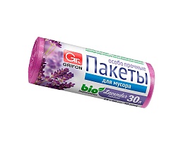 Мешки для мусора 30 л, ароматизированные, Лаванда, сиреневые, в рулоне 20 шт., ПНД, 9 мкм, 560х530 мм, GRIFON Aroma, 101-020 La в Сургуте Мешки для мусора 30 л, ароматизированные, Лаванда, сиреневые, в рулоне 20 шт., ПНД, 9 мкм, 560х530 мм, GRIFON Aroma, 101-020 La в Сургуте