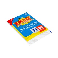 Мешки для мусора 20 л, с ручками, черные, в пачке 20 шт., ПНД, 10 мкм, 550х440 мм, Крепак, 4607075710023 в Сургуте